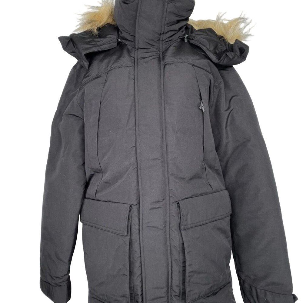 NEW SUPERDRY XPD Everest Parka Black Size S Hooded Insulated Full Zip Coat